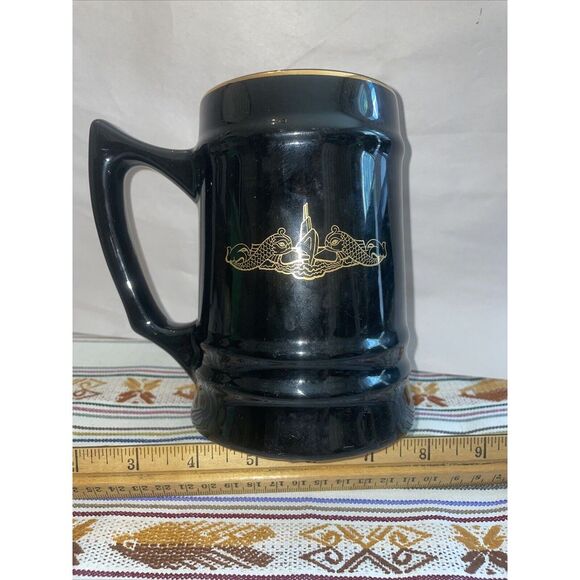 RARE!!! Navy USS Daniel Destroyer Ship Black Mug - Picture 1 of 7